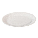 Platter Embossed Ceramic Serving Platter, 14"L x 9"W