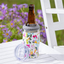 In Bloom Stainless Steel Quatre Chiller with Silicone Cap and Tumbler Slide Lid, Gift Box