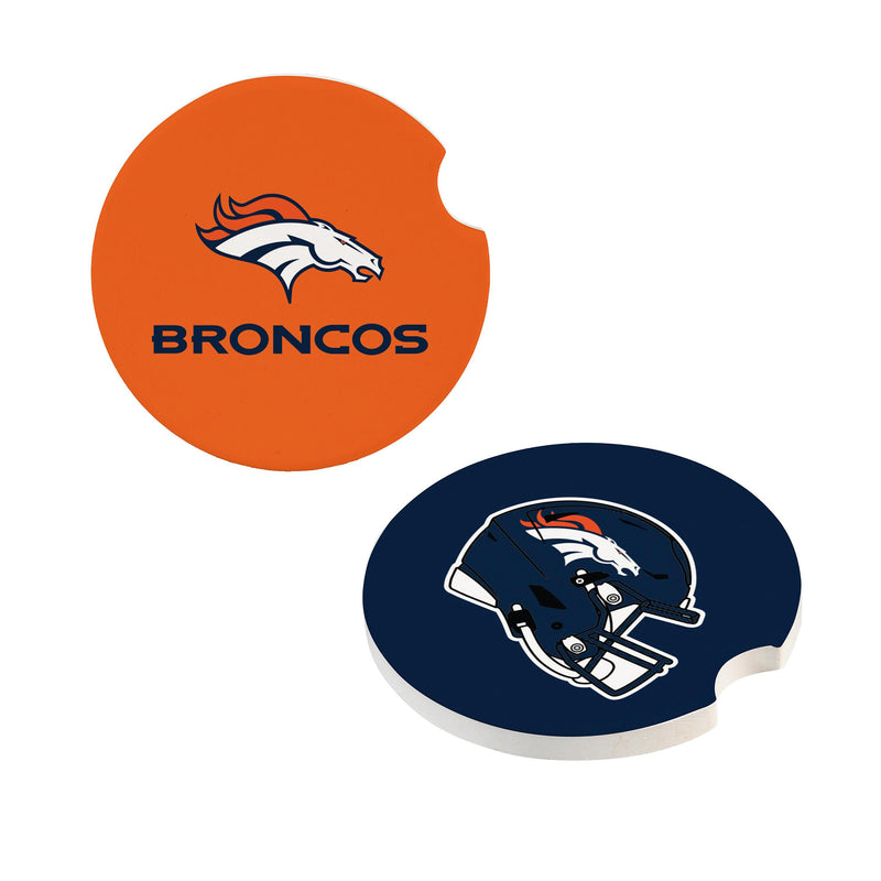 Denver Broncos Car Coaster Set, 2pc