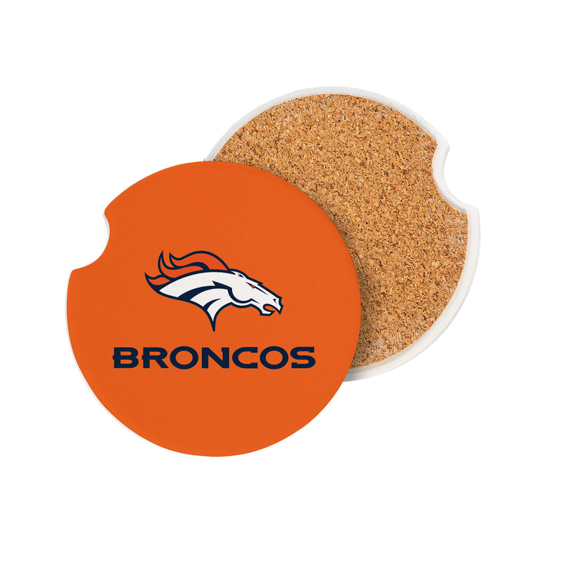 Denver Broncos Car Coaster Set, 2pc
