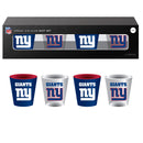 4-Piece Ceramic and Glass 2oz. Cup Set, New York Giants,3sg3820cgs