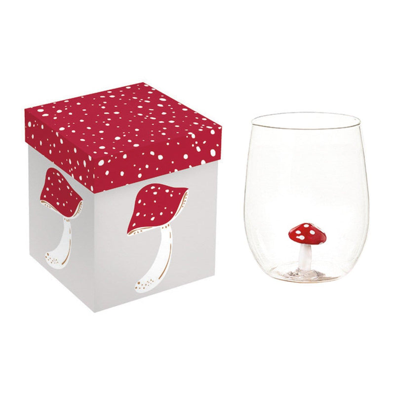 17oz. Stemless Figurine Glass w/ Gift Box, Mushroom
