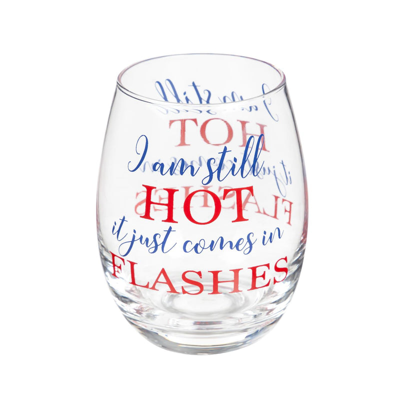 Stemless Wine Glass w/ Box, I Am Still Hot