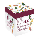 Wine The Glue Holding This Shit Show Together Stemless Glass, 17oz, Gift Box