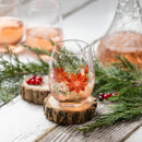 Stemless Glass w/ Box, 17oz, Holiday Greenhouse,3sl9899