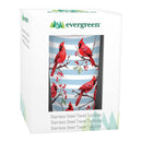 Holiday Poinsettia Tumbler Stainless-Steel, Winter Cardinals, 20oz, Gift Box