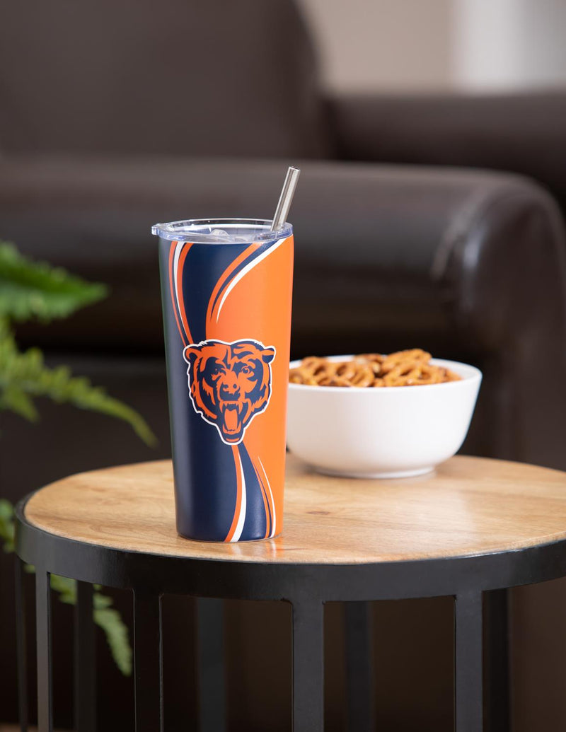 Stainless Steel Tumbler, 20oz, Chicago Bears