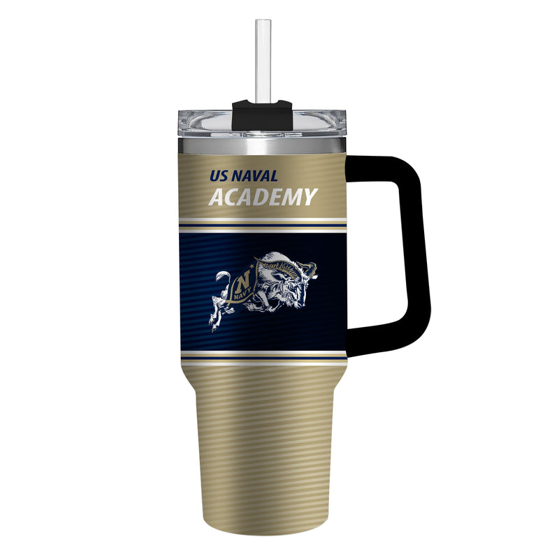 40oz Stainless Steel Mega Cup w/ Straw, US Naval Academy,3ss5017cc