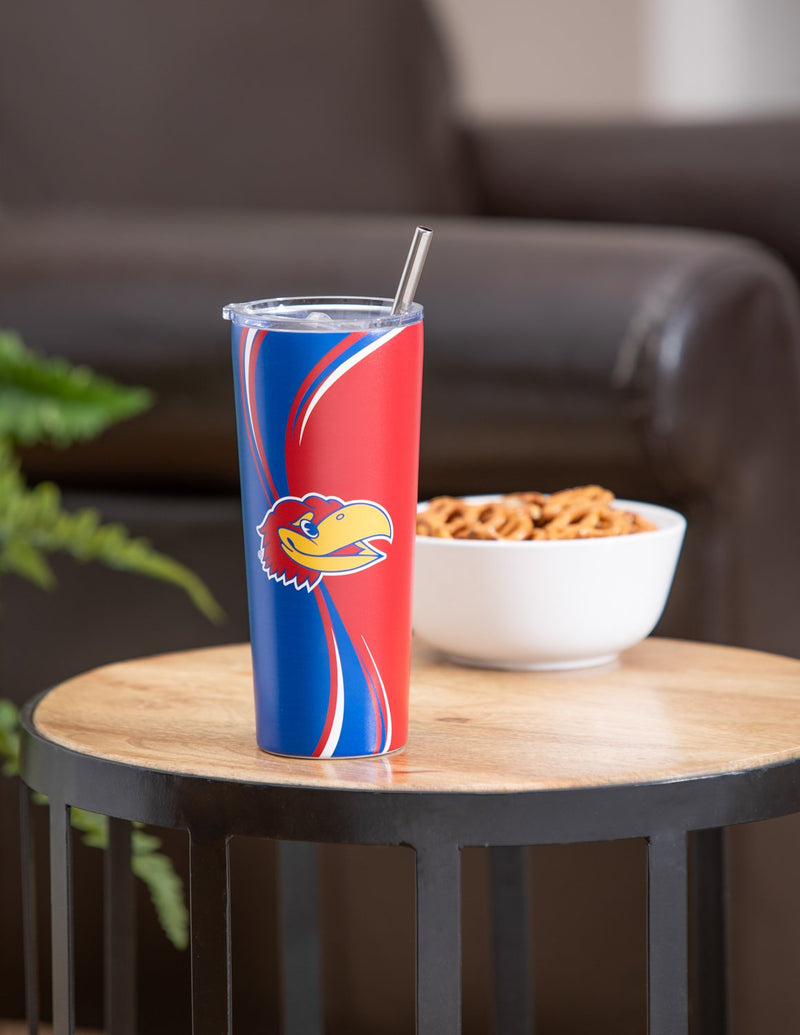 Stainless Steel Tumbler, 20oz, University of Kansas,3ss996t
