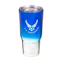 32oz Tumbler w/ Lid, Electroplated Stainless Steel, US Air Force,3ssh5064t
