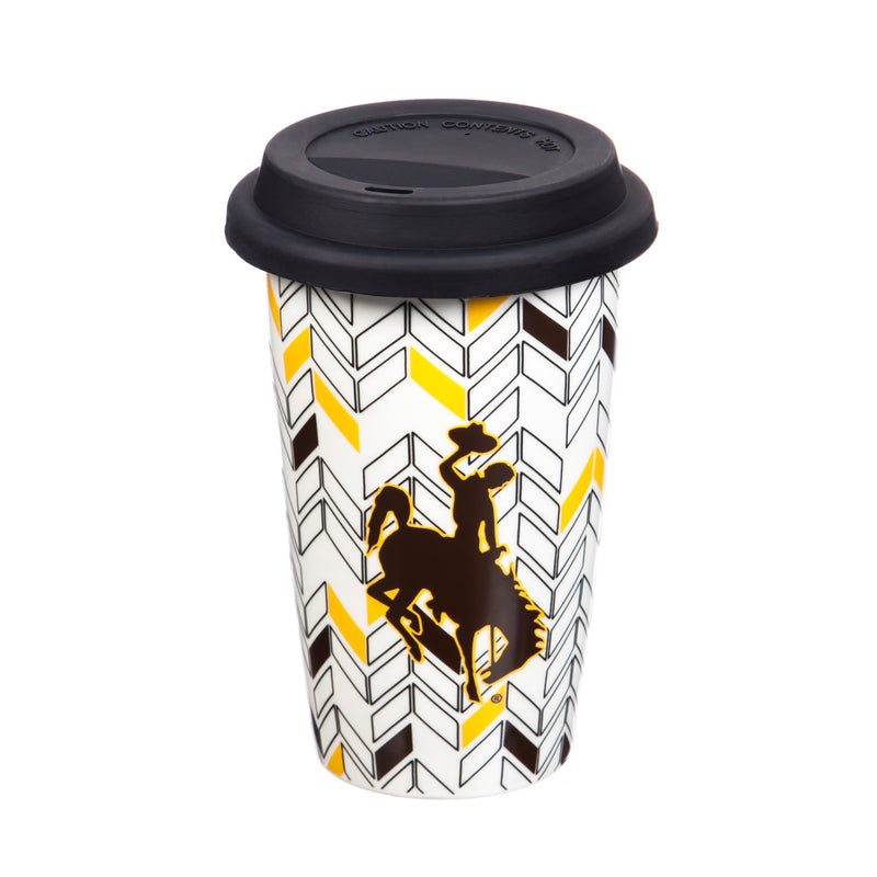 Just Add Color, Travel Cup, Chevron,  University of Wyoming,3tml5005