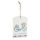 Wooden Wall Decor, 2 Asst: Bicycle, Rabbit,3wp809
