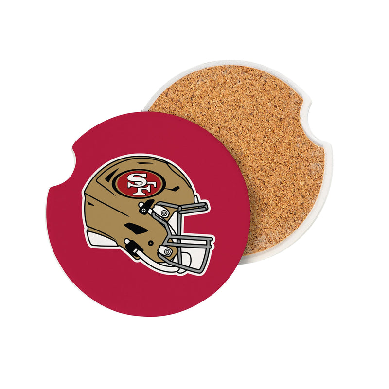 San Francisco 49ers Car Coaster Set, 2pc