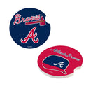 Atlanta Braves Car Coaster Set, 2pc