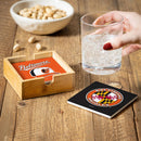 Baltimore Orioles Ceramic Coasters Set, 4pcs with Wood Caddy