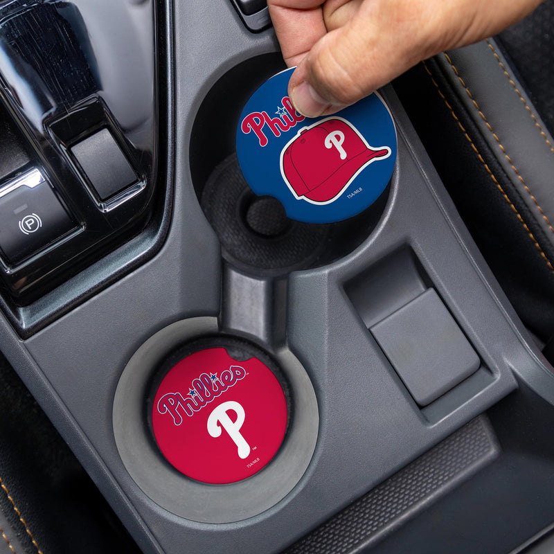 Philadelphia Phillies Car Coaster Set, 2pc