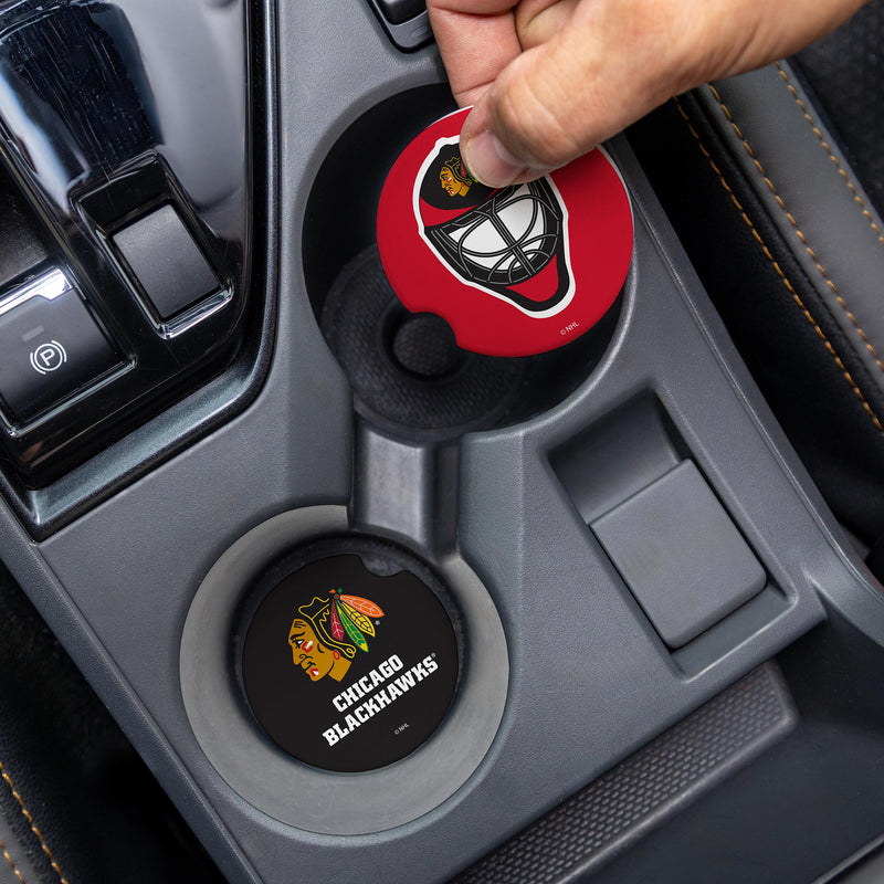 Chicago Blackhawks Car Coaster Set, 2pc