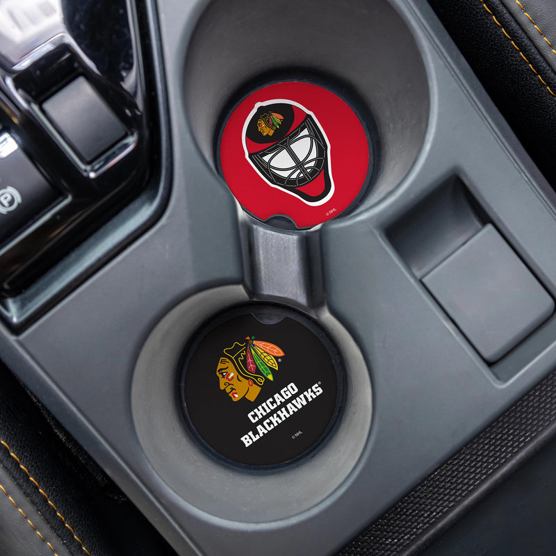 Chicago Blackhawks Car Coaster Set, 2pc