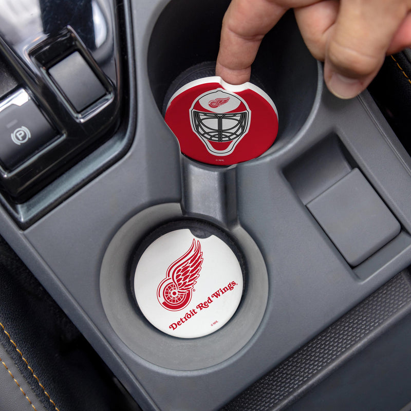Detroit Red Wings Car Coaster Set, 2pc