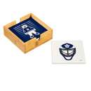 Toronto Maple Leafs Ceramic Coasters Set, 4pcs with Wood Caddy