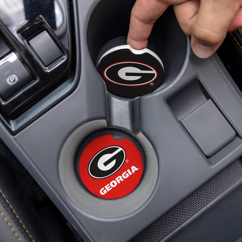 University of Georgia Car Coaster Set, 2pc