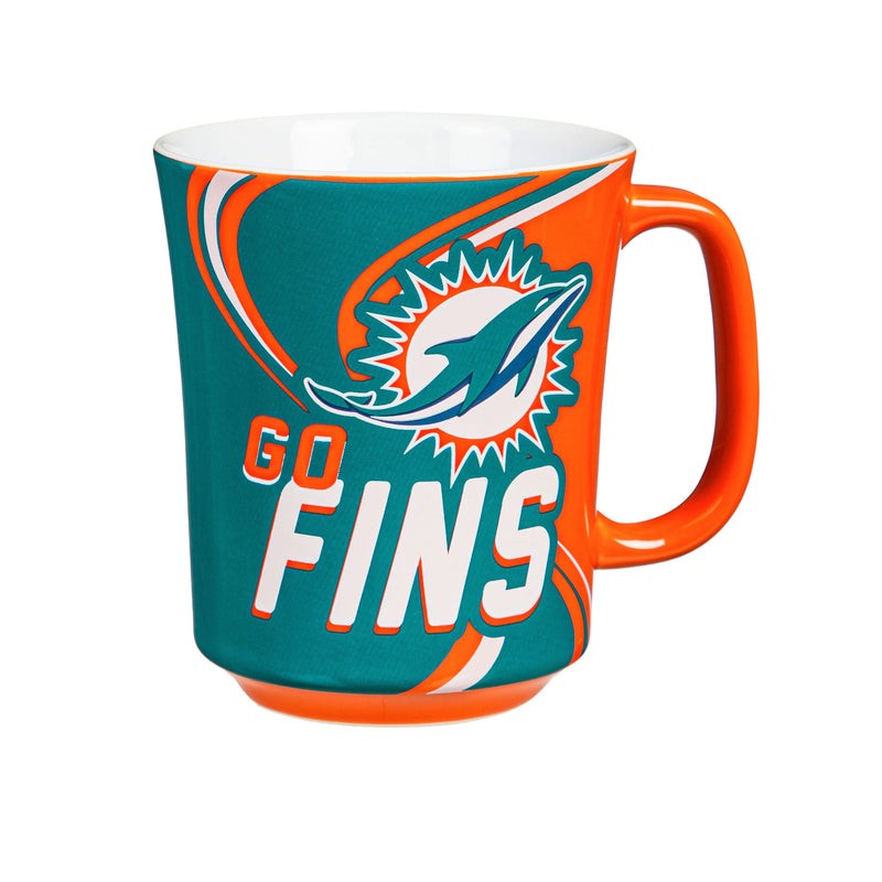 Miami Dolphins, 14oz Ceramic Cup of Awesome with Matching Box