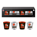 4-Piece Ceramic and Glass 2oz. Cup Set, Cleveland Browns