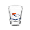 Denver Broncos 4-Piece Ceramic and Glass 2oz. Cup Set