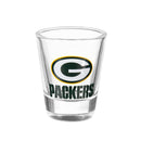 Green Bay Packers 4-Piece Ceramic and Glass 2oz. Cup Set