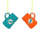 Miami Dolphins Ceramic Mini Stein, 3oz, set of 2