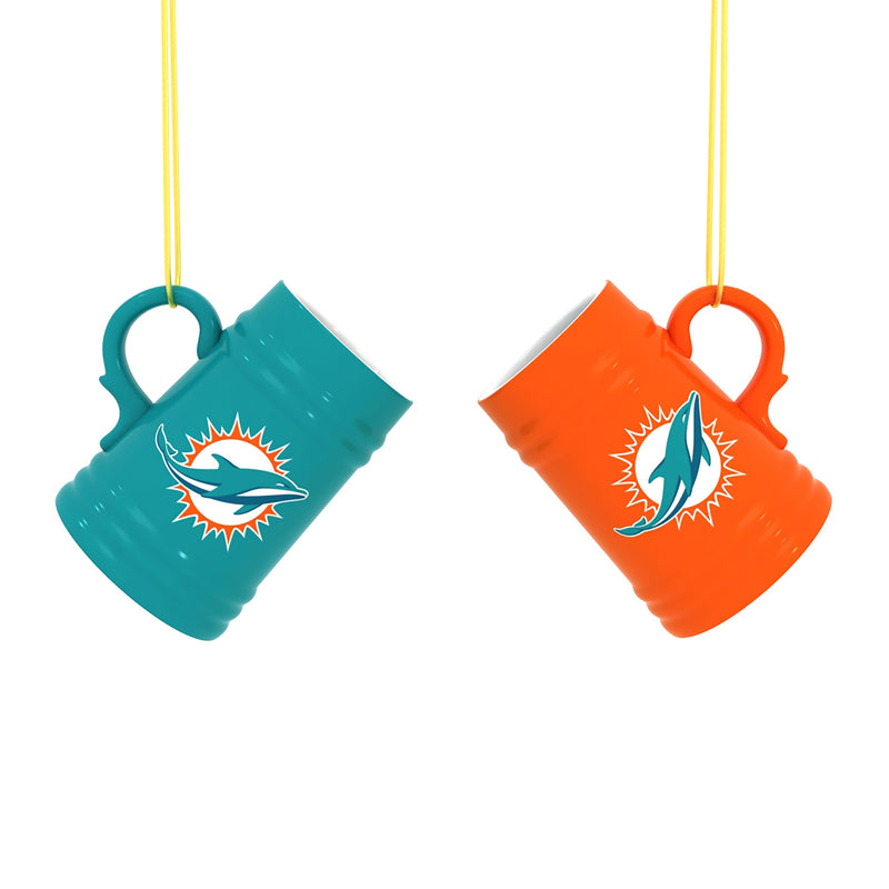 Miami Dolphins Ceramic Mini Stein, 3oz, set of 2