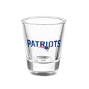 New England Patriots 4-Piece Ceramic and Glass 2oz. Cup Set