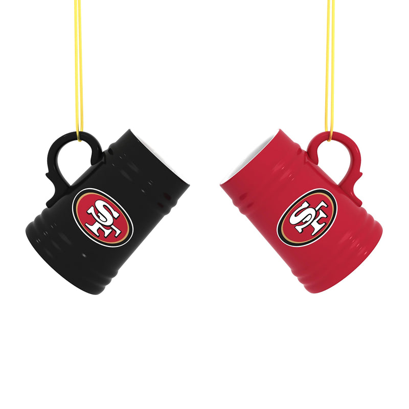 San Francisco 49ers Ceramic Mini Stein, 3oz, set of 2