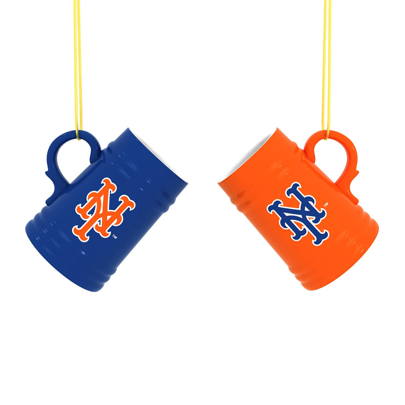 New York Mets Ceramic Mini Stein, 3oz, set of 2
