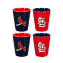 St Louis Cardinals 4-Piece Ceramic 2oz. Cup Set