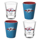 Colorado Avalanche 4-Piece Ceramic and Glass 2oz. Cup Set