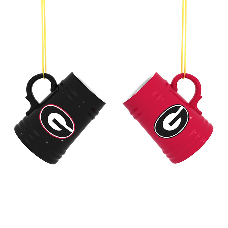 University of Georgia Ceramic Mini Stein, 3oz, set of 2