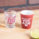 Texas A&M 4-Piece Ceramic and Glass 2oz. Cup Set