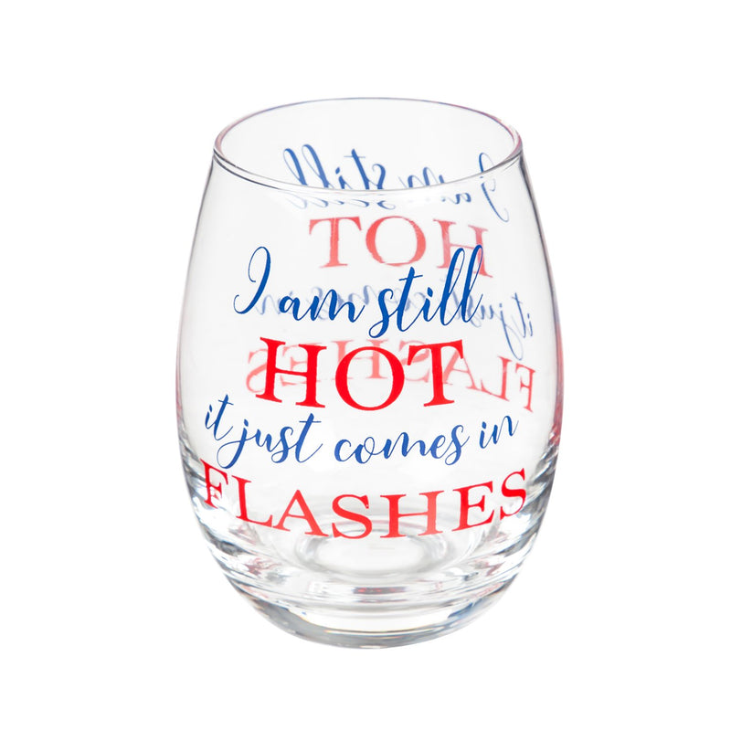 Stemless Wine Glass w/ Box, I Am Still Hot