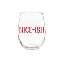 Christmas Vacation Wine Glass Stemless Glass, Nice-Ish, 17oz, Gift Box