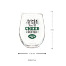 New York Jets, 17oz Boxed Stemless Wine
