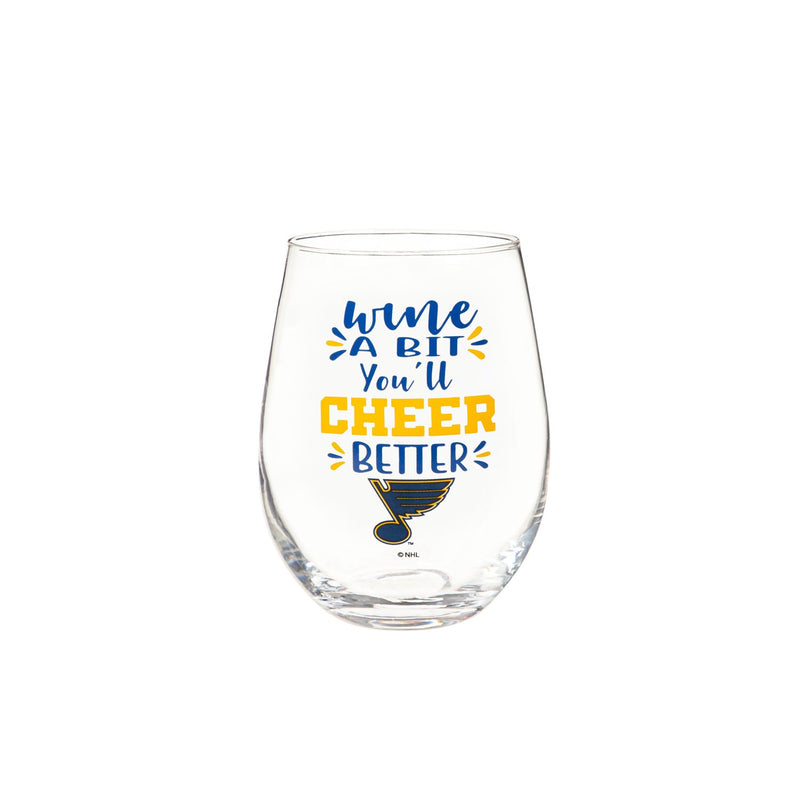 St. Louis Blues,17oz Boxed Stemless Glass