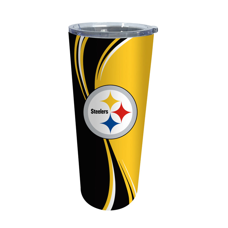 Stainless Steel Tumbler, 20oz, Pittsburgh Steelers
