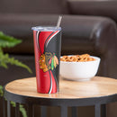 Stainless Steel Tumbler, 20oz, Chicago Blackhawks