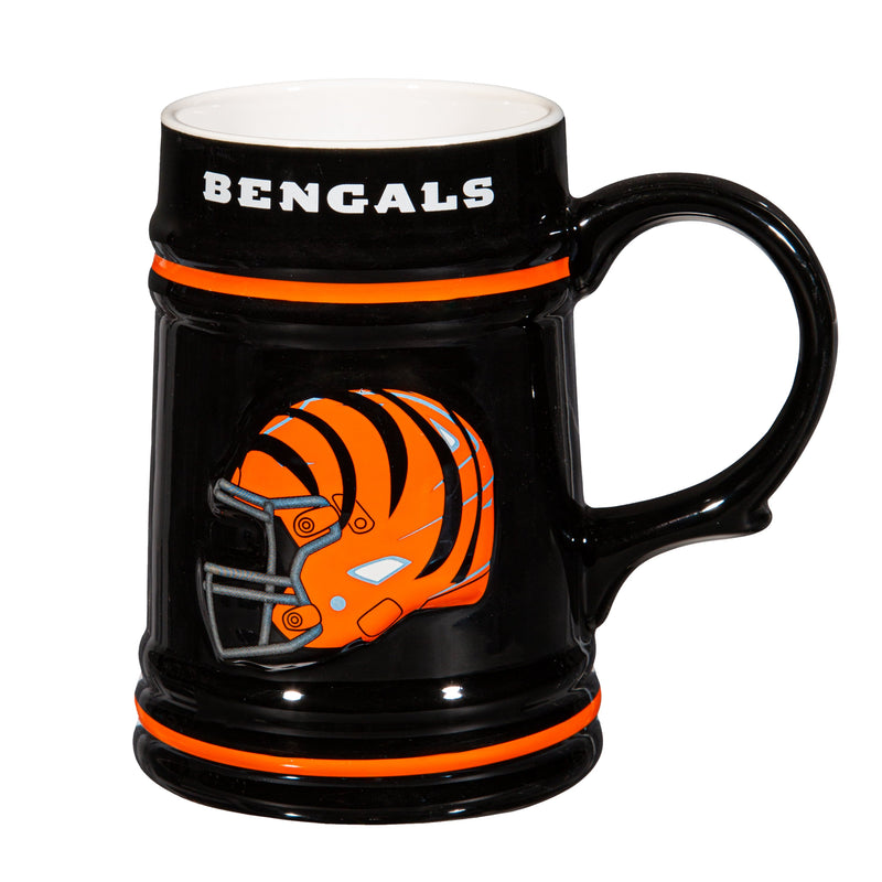 Cincinnati Bengals Ceramic Stein Cup, 24oz