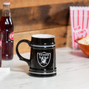 Las Vegas Raiders Ceramic Stein Cup, 24oz