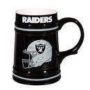 Las Vegas Raiders Ceramic Stein Cup, 24oz