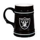 Las Vegas Raiders Ceramic Stein Cup, 24oz