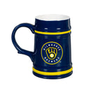 Milwaukee Brewers Ceramic Stein Cup, 24oz