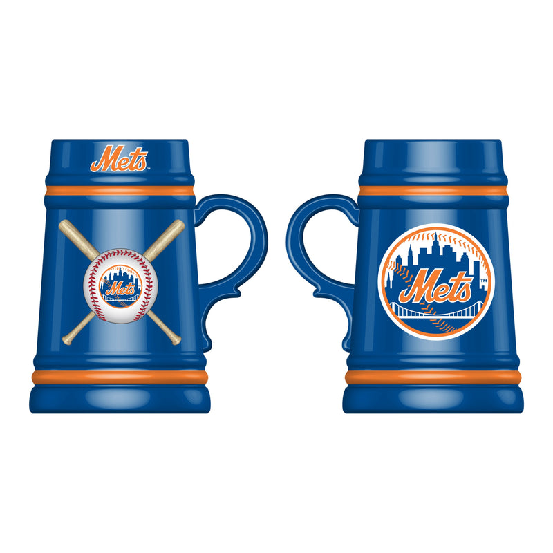 New York Mets Ceramic Stein Cup, 24oz